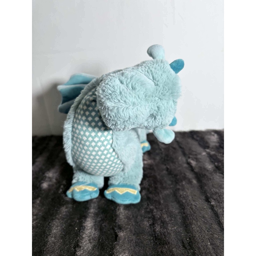Douglas Baby Demetri Starlight Musical Dragon Teal Blue Plush Stuffed Animal Toy